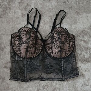 Victoria's Secret Very Sexy Black Lace Bra‎ Intimates Size 32DD